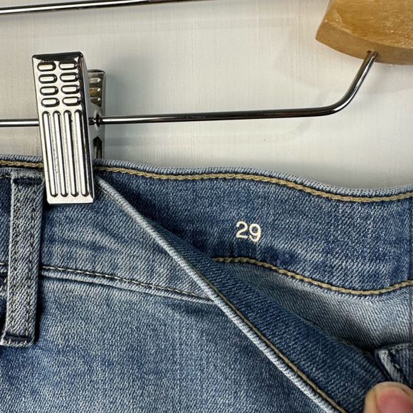 Gap 1969 Denim Pencil Skirt Blue Knee Length Pockets Women's Size 29 - Picture 5 of 7